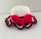 Baby Red Bow Hat (0-6 months)