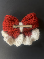 Ruffle Bow Hair Clip