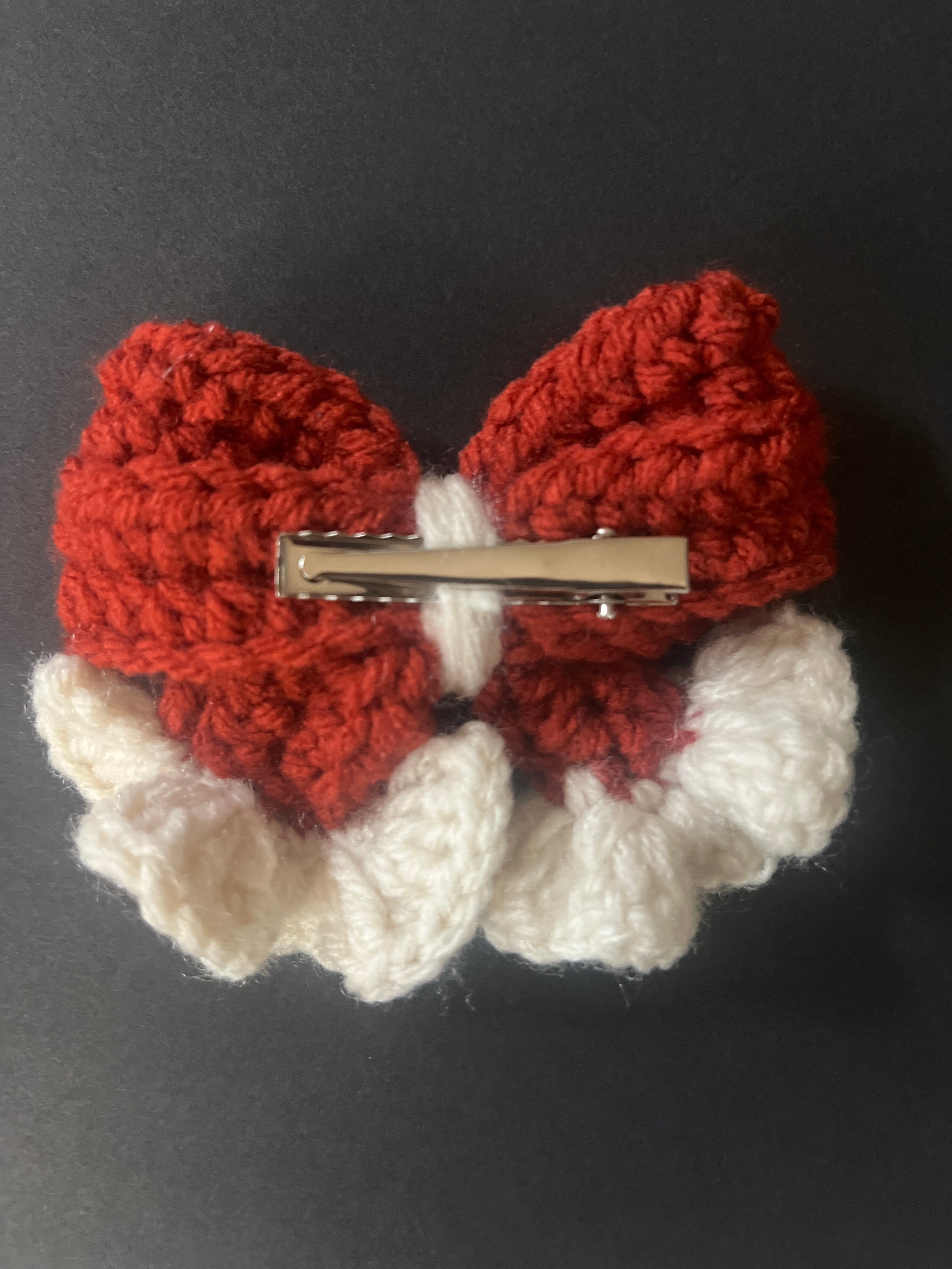 Ruffle Bow Hair Clip