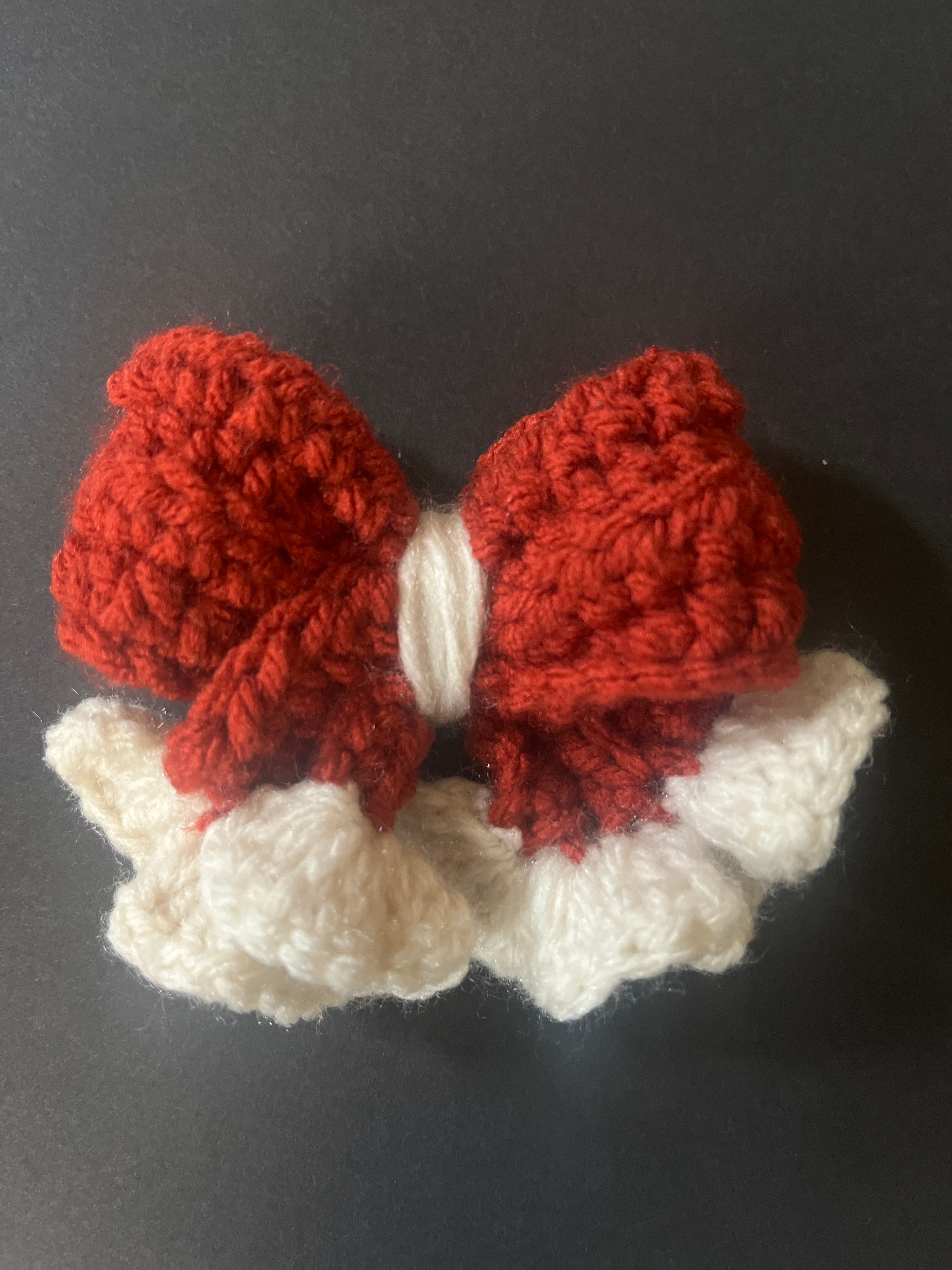 Ruffle Bow Hair Clip