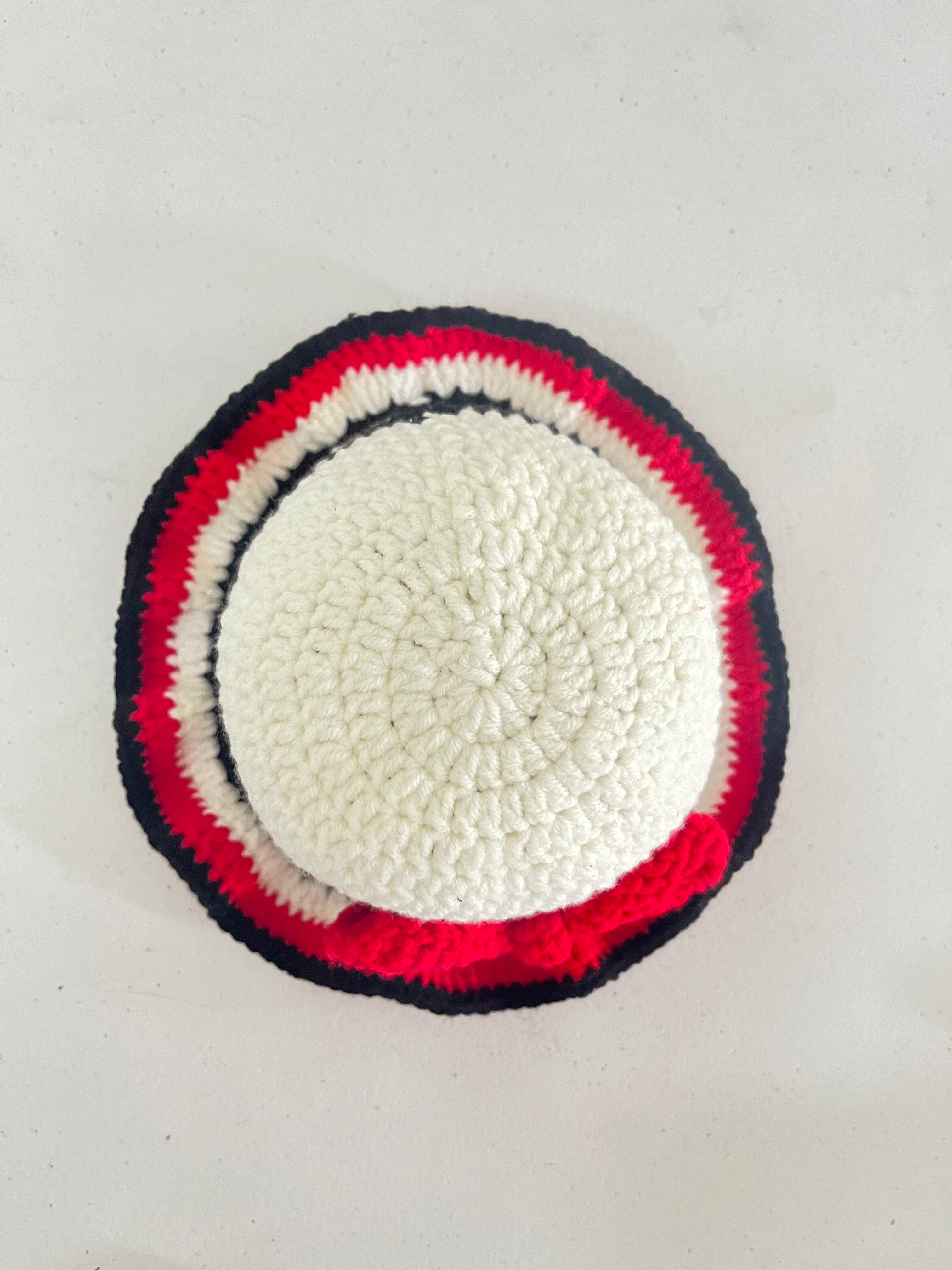 Baby Red Bow Hat (0-6 months)