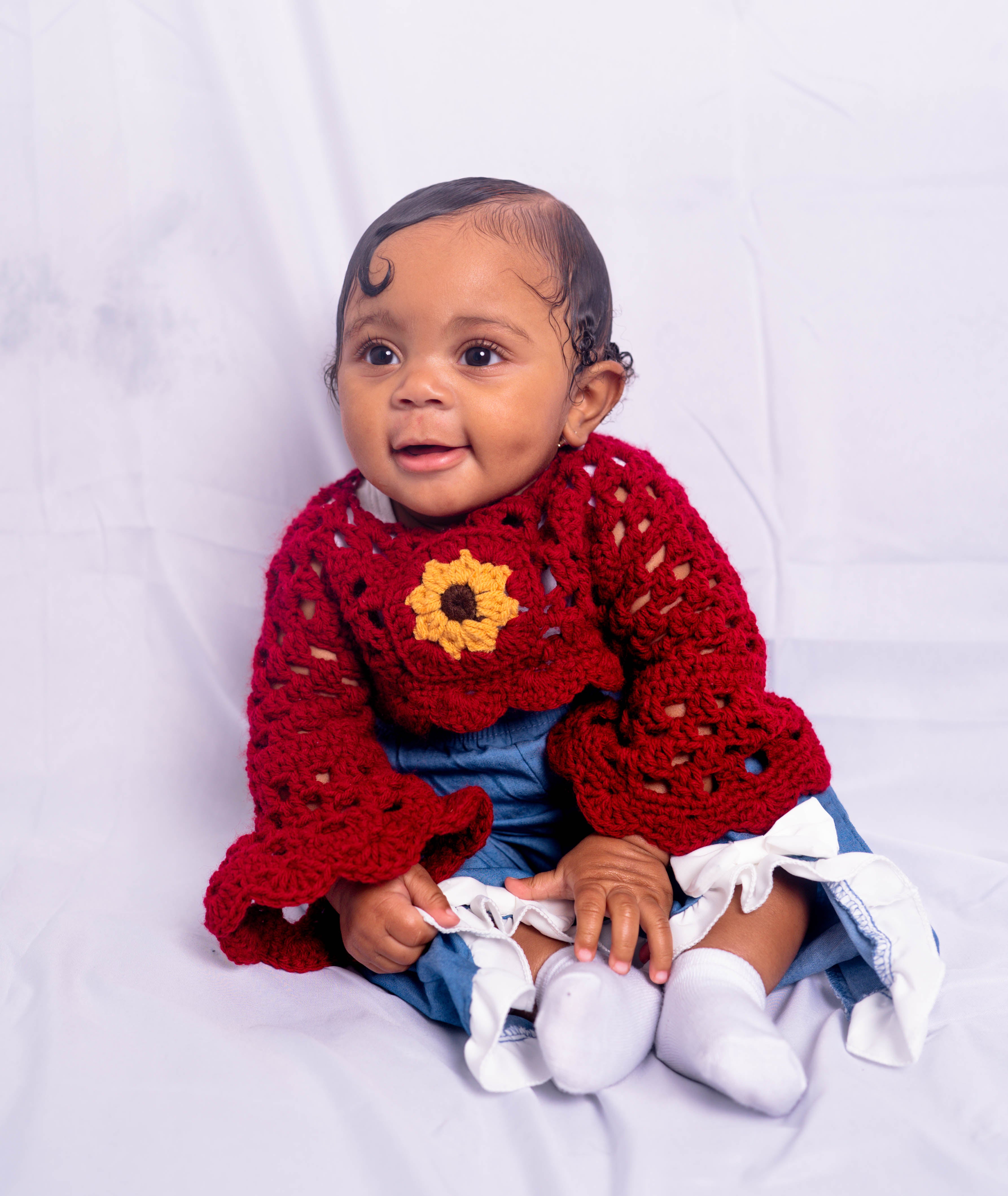 Baby Sunflower Bell Sleeve Bolero