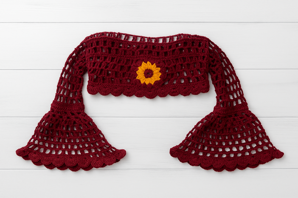 Sunflower Bell Sleeve Bolero