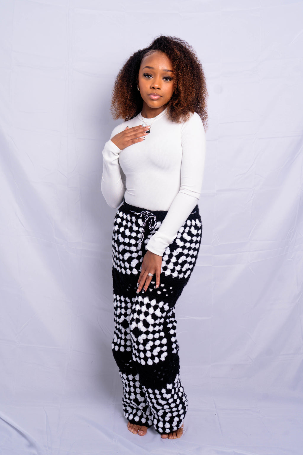 Signature Granny Square Pants