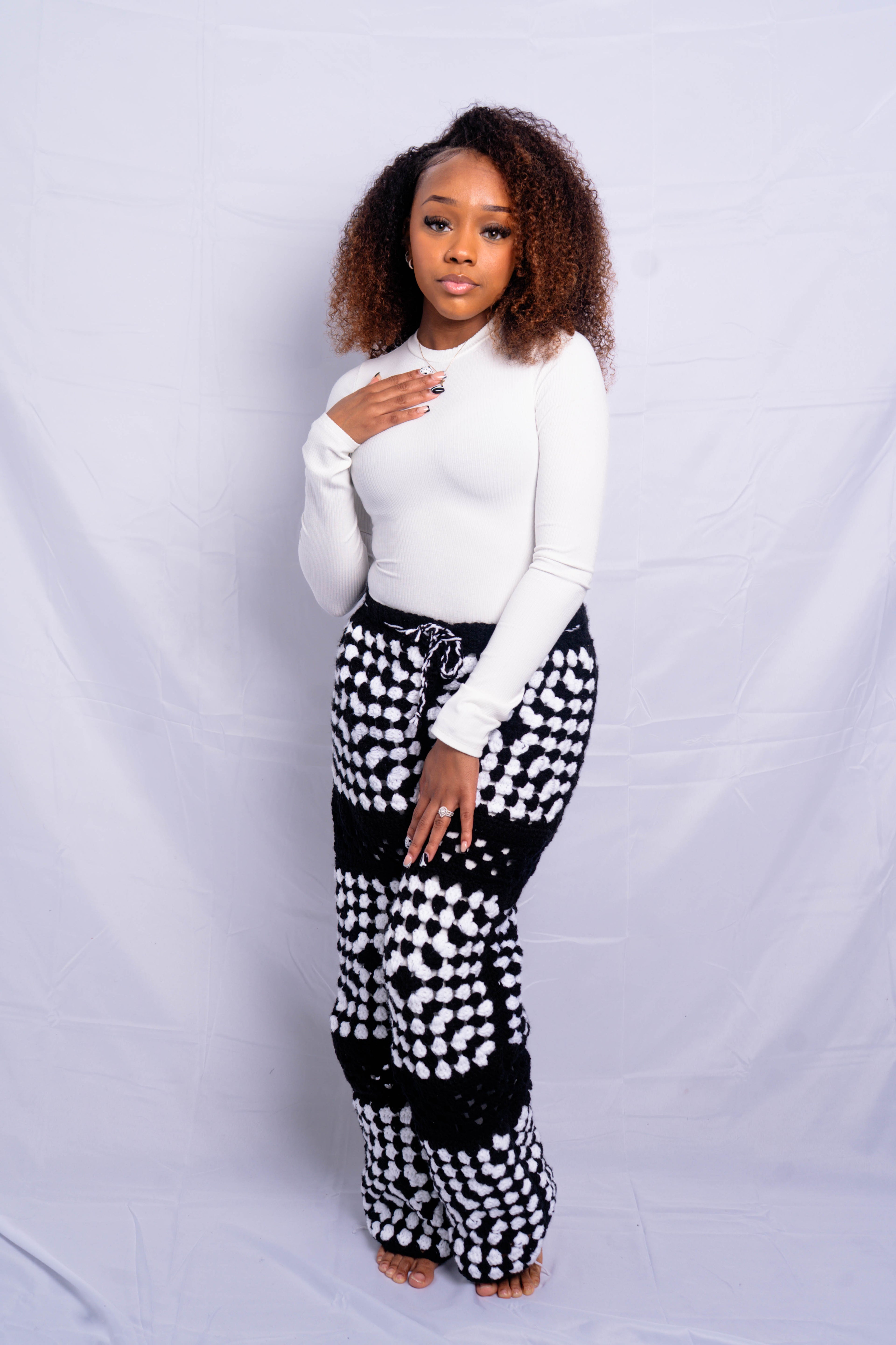 Signature Granny Square Pants