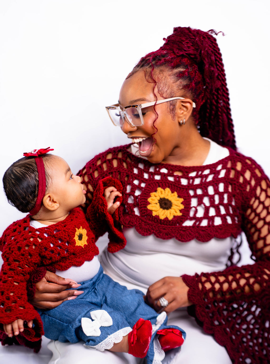 Mommy & Me Sunflower Bolero Set