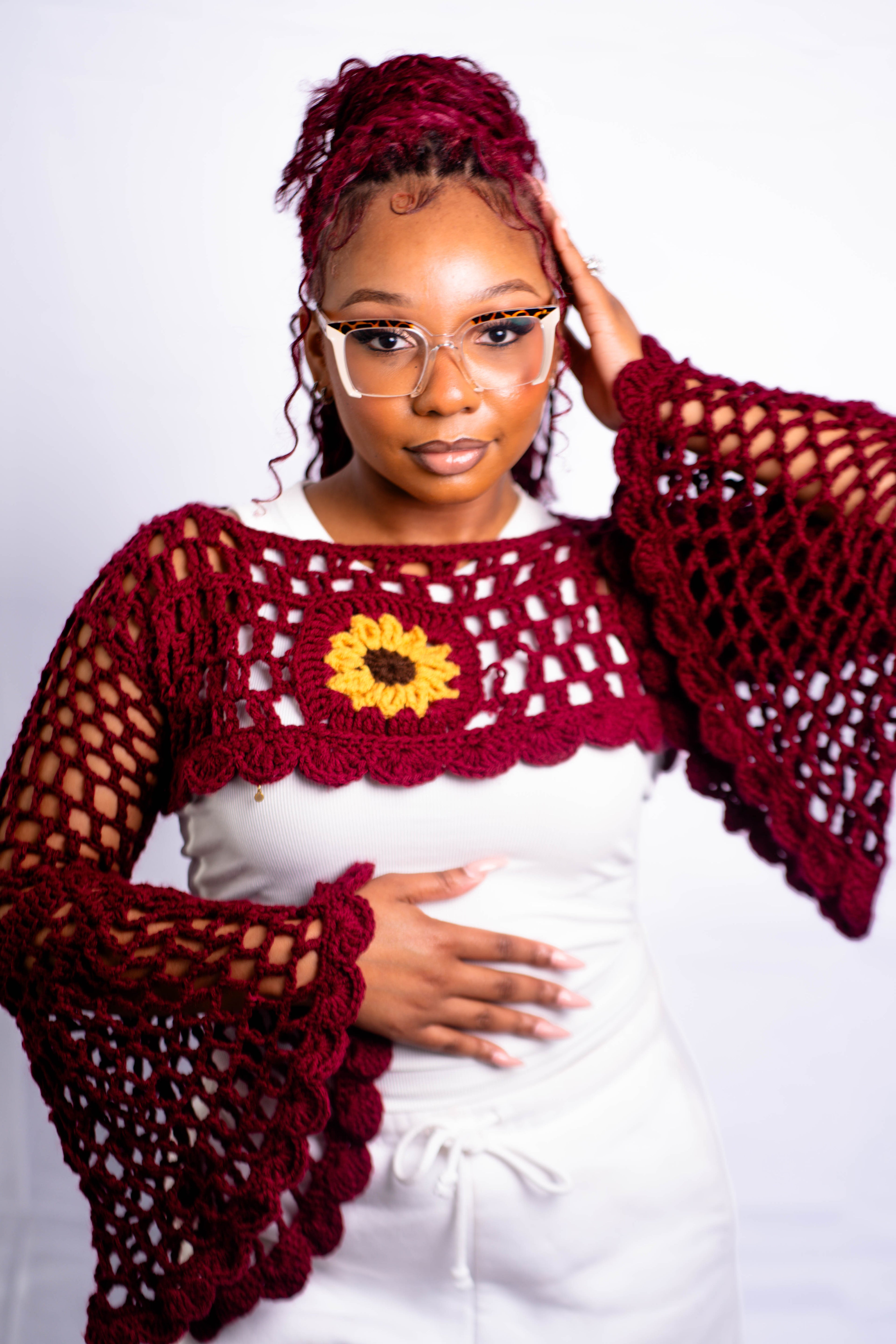 Sunflower Bell Sleeve Bolero